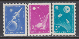 Bulgaria 1963 - Space: "Luna 4", Mi-Nr. 1388/90, MNH** - Neufs