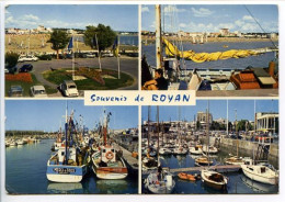 CPSM 10.5 X 15 Charente Maritime ROYAN  La Plage  Son Port   Bâteaux De Pêche "Merci à Tous" Et  "Vultur" Marennes - Royan