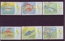 Asie - Laos - Poissons - 6 Timbres Différents - 7432 - Laos