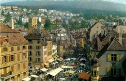 SUISSE   NEUCHATEL  LA PLACE DES HALLES - Other & Unclassified