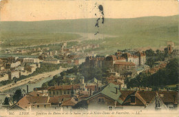 69  LYON  JONCTION DU RHONE ET DE LA SAONE PRISE DE NOTRE DAME DE FOURVIERE  LL - Lyon 3