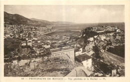 PRINCIPAUTE MONACO   VUE GENERALE ET LE ROCHER  FL - Other & Unclassified