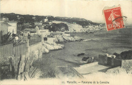 13  MARSEILLE  PANORAMA DE LA CORNICHE - Endoume, Roucas, Corniche, Beaches