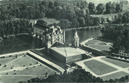 37  LE CHATEAU DE CHENONCEAUX VU D'UN AVION AIR FRANCE - Chenonceaux