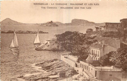 13  MARSEILLE   LA CORNICHE  MALDORME ET LES ILES - Endoume, Roucas, Corniche, Stranden