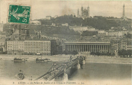 69  LYON  LE PALAIS DE JUSTICE ET LE COTEAU DE FOURVIERE  LL - Sonstige & Ohne Zuordnung