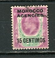 MAROC (GB) - SOUVERAIN  - N° Yvert 25 Obli. - Bureaux Au Maroc / Tanger (...-1958)