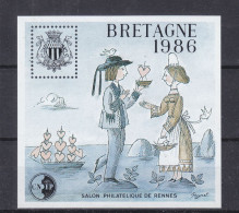 France - BF Souvenir 7  - Armoiries - Bretagne 1986 - Valeur 10,00 Euros - - Souvenir Blocks & Sheetlets