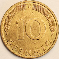 Germany Federal Republic - 10 Pfennig 1996 G, KM# 108 (#4709) - 10 Pfennig