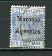 MAROC (GB) - SOUVERAIN  - N° Yvert 4 Obli. - Postämter In Marokko/Tanger (...-1958)