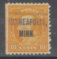 USA Precancel Vorausentwertungen Preo Locals Minnesota, Minneapolis 1917-L-9 E - Precancels