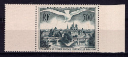 FRANCE - Poste Aérienne - N° 20, Bdf: 500f. Vert Foncé  Paris  Neufs ** De 1947 (x3) - 1927-1959 Mint/hinged