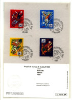 Plaquette Philatélique 1er Jour : COUPE DU MONDE DE FOOTBALL 1998  - 31-V-97 - 225 - Documents Of Postal Services