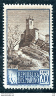 Paesaggi Lire 200 Filigrana Lettere Complete - Unused Stamps