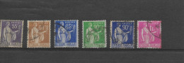 FRANCE 1937 -  N°YT 363,364,365,367,368,369, - 1932-39 Vrede