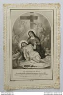 Bp18 Santino Merlettato Holy Card Canivet Le Martyre De Marie Madonna - Images Religieuses