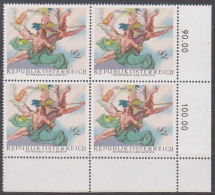 1968 , Mi 1279 ** (1) -  4er Block Postfrisch - Barocke Fresken - Neufs