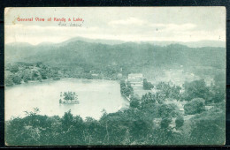 CEYLON - CEYLAN - General View Of Kandy & Lake (carte Vierge) - Sri Lanka (Ceilán)