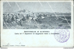 Bv164 Cartolina  Militare  Cavalleggeri Battaglia Di Custoza Www1  Prima Guerra - Regimente