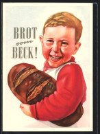 AK Reklame Für Brot Vom Beck  - Publicité