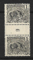 GUYANE - MILLESIMES - N°49  (1919) 1c Noir - Neufs