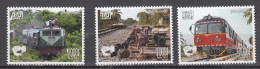 Trein, Eisenbahn, Railway, Train, Cambodja 2023 Mi Nr ?? Nieuw!! Serie Van 3 - Trains