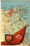 CHROMO TUNISIE CARTE DU THEATRE DE LA GUERRE - Andere & Zonder Classificatie