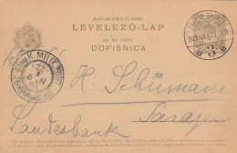 1921 Ganzsache Zagreb Nach Sarajewo - Croatie