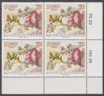 1968 , Mi 1280 ** (1) -  4er Block Postfrisch - Barocke Fresken - Nuovi