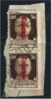 ● ITALIA  R.S.I. 1944 ֍ Imperiale Soprastampati ● N.° 492 Usati Su Frammento ● Cat. ? € ️● Lotto N. 1515 ● - Usati