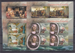 Christophe Colomb - Burundi - COB 2124 / 7 ** - Petites Feuilles De 4 - NON Dentelés - Voiliers - Valeur 144,00 Euros - - Christopher Columbus