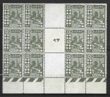 ALGERIE 1926 Bloc De Timbres N° 45 NEUF**  AVEC INTERVALLE MILLESIME 17 ? - Unused Stamps