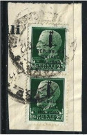 ● ITALIA  R.S.I. 1944 ֍ Imperiale Soprastampati ● N.° 491 Usati Su Frammento ● Cat. ? € ️● Lotto N. 1507 ● - Usados