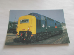 THEME TRAIN LOCOMOTIVE  DELTIC LOCOMOTIVE N° 55 010 THE KING'S OWN SCOTTISH BORDERER AT DONCASTER - Treinen