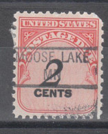 USA Precancel Vorausentwertungen Preo Locals Minnesota, Moose Lake 841 - Preobliterati