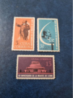 CUBA  NEUF  1964   VLADIMIR  ILICH  ULIANOV, LENIN   //  PARFAIT  ETAT  //   Le 3c Sans Gomme - Unused Stamps