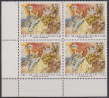 1968 , Mi 1283 ** (3) -  4er Block Postfrisch - Barocke Fresken - Neufs