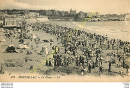 17.  PONTAILLAC . La Plage  . CPA Animée . - Autres & Non Classés