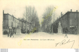 13.  AIX EN PROVENCE .  Le Cours Mirabeau . CPA Animée . - Aix En Provence