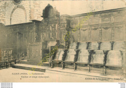 34.  SAINT PONS . Cathédrale . Stalles Et Siège épiscopal . - Other & Unclassified