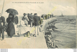 34.  PALAVAS .  Promenade De La Jetée .  CPA Animée . - Palavas Les Flots