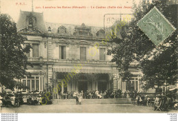 34.  LAMALOU LES BAINS .  Le Casino . Salle Des Jeux .  CPA Animée . - Lamalou Les Bains