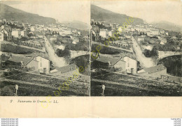 06.  GRASSE . Panorama . CPA Stéréo . - Grasse