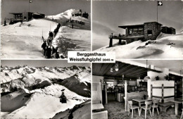 Berggasthaus Weissfluhgipfel 2846 M - 4 Bilder (011129) * 8. 3. 1961 - Davos
