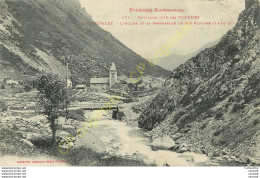 09.  L'HOSPITALET . L'Eglise Et La Passerelle De Ste-Suzanne .  CPA LABOUCHE FRERES TOULOUSE . - Autres & Non Classés