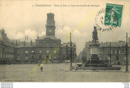 08.  CHARLEVILLE .  Hôtel De Ville Et Statue De Charles De Gonzague .  - Charleville