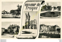 26. SOUVENIR  De  TROYES . CP Multivues . - Troyes