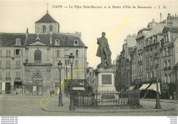 14.  CAEN .  La Place Saint Sauveur Et Statue D'Elie De Beaumont . - Caen