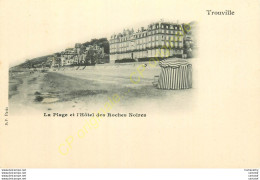 14.  TROUVILLE .  La Plage Et L'Hôtel Des Roches Noires . - Trouville