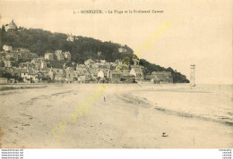 14.  HONFLEUR .  La Plage Et Le Boulevard Carnot . - Honfleur